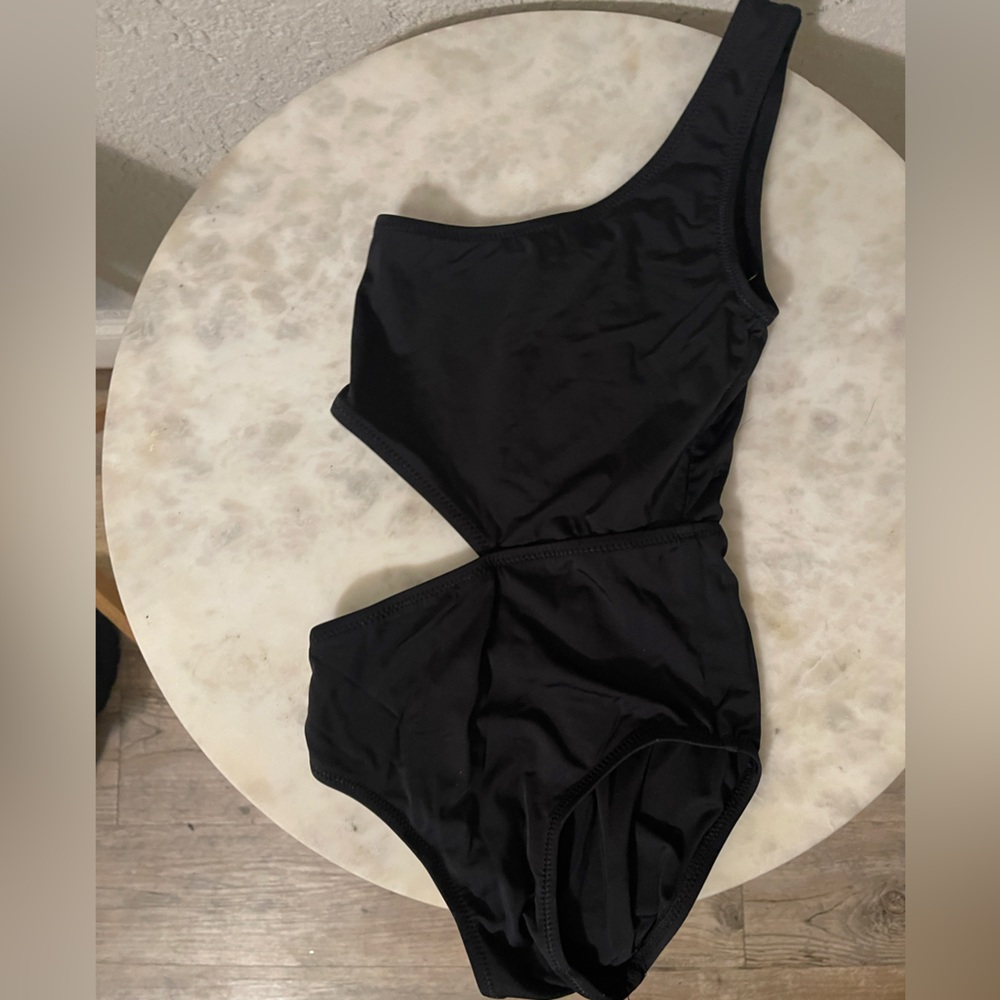 Toddler one shoulder swimsuit